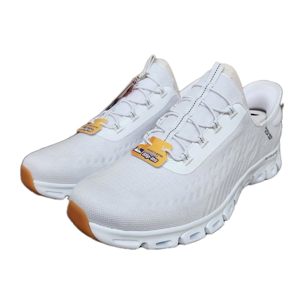 Skechers Hands Free Slip-In Glide Step Tranquility White Sneakers Womens Sz 12W